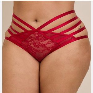 Torrid red lace panty